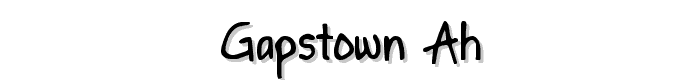 Gapstown AH font